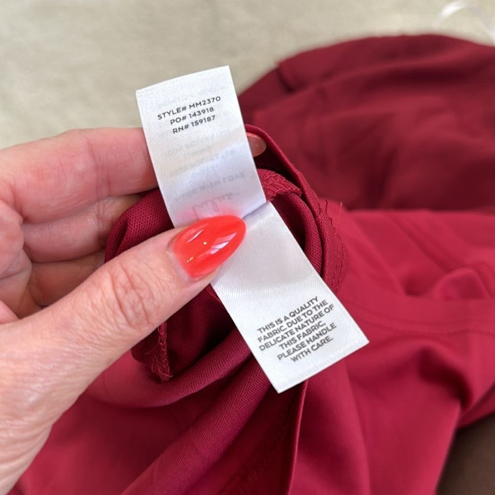 Lulus Fanciful Flirt Burgundy Satin Cowl Neck Skater Mini Dress Size Small - Picture 14 of 16
